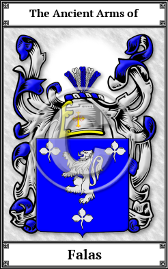 Falas Family Crest Download (JPG) Book Plated - 600 DPI
