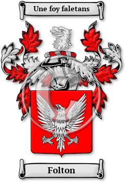Folton Family Crest Download (jpg) Legacy Series - 150 DPI