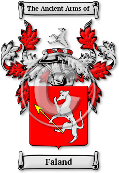 Faland Family Crest Download (jpg) Legacy Series - 150 DPI