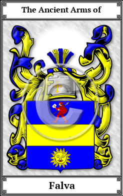 Falva Family Crest Download (JPG)  Book Plated - 150 DPI