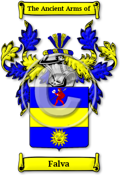 Falva Family Crest Download (jpg) Legacy Series - 150 DPI