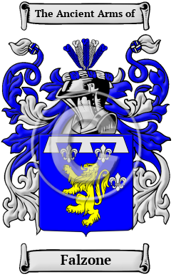 Falzone Family Crest Download (JPG) Heritage Series - 600 DPI