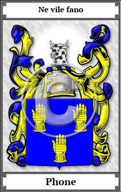 Phone Family Crest Download (JPG) Book Plated - 600 DPI