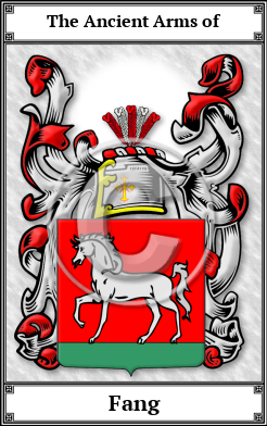 Fang Family Crest Download (JPG) Book Plated - 300 DPI