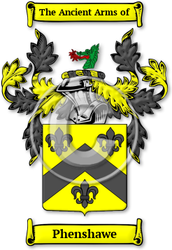 Phenshawe Family Crest Download (jpg) Legacy Series - 150 DPI