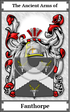 Fanthorpe Family Crest Download (JPG)  Book Plated - 150 DPI