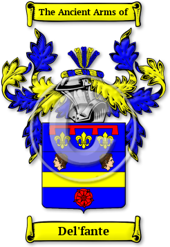 Del'fante Family Crest Download (JPG) Legacy Series - 600 DPI