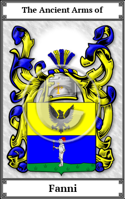 Fanni Family Crest Download (JPG)  Book Plated - 150 DPI