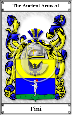 Fini Family Crest Download (JPG)  Book Plated - 150 DPI