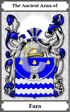 Fara Family Crest Download (JPG)  Book Plated - 150 DPI