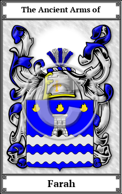 Farah Family Crest Download (JPG)  Book Plated - 150 DPI