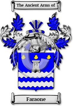 Faraone Family Crest Download (jpg) Legacy Series - 150 DPI