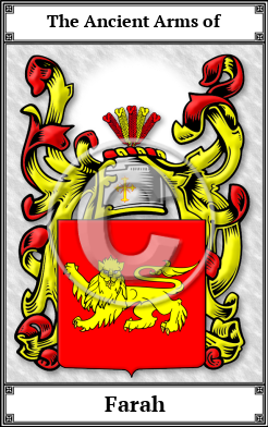 Farah Family Crest Download (JPG) Book Plated - 600 DPI