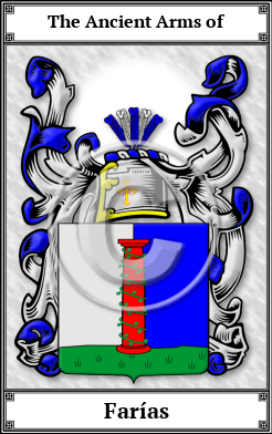 Farías Family Crest Download (JPG) Book Plated - 600 DPI