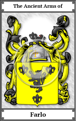Farlo Family Crest Download (JPG)  Book Plated - 150 DPI