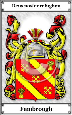 Fambrough Family Crest Download (JPG)  Book Plated - 150 DPI