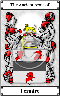 Fermire Family Crest Download (JPG)  Book Plated - 150 DPI