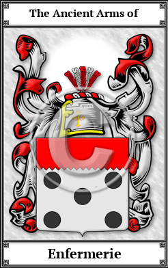 Enfermerie Family Crest Download (JPG)  Book Plated - 150 DPI