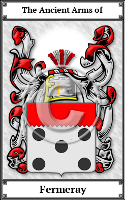 Fermeray Family Crest Download (JPG)  Book Plated - 150 DPI