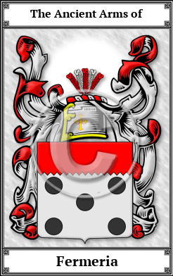 Fermeria Family Crest Download (JPG)  Book Plated - 150 DPI