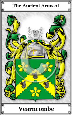 Vearncombe Family Crest Download (JPG)  Book Plated - 150 DPI