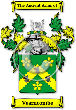 Vearncombe Family Crest Download (jpg) Legacy Series - 150 DPI