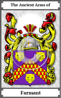 Farmant Family Crest Download (JPG) Book Plated - 600 DPI