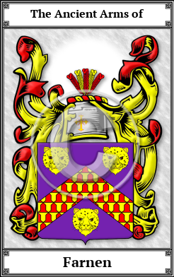 Farnen Family Crest Download (JPG) Book Plated - 600 DPI