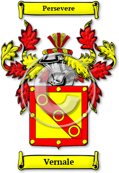 Vernale Family Crest Download (jpg) Legacy Series - 150 DPI