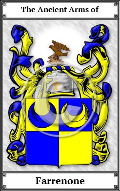 Farrenone Family Crest Download (JPG) Book Plated - 600 DPI