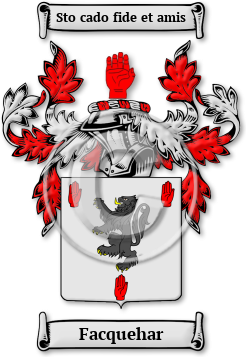 Facquehar Family Crest Download (jpg) Legacy Series - 150 DPI