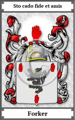 Forker Family Crest Download (JPG)  Book Plated - 150 DPI