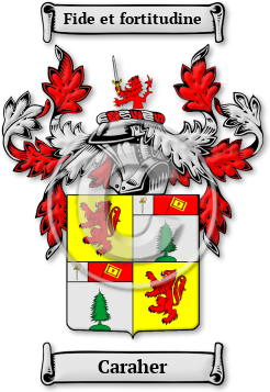 Caraher Family Crest Download (jpg) Legacy Series - 150 DPI