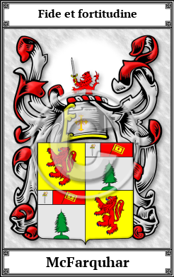 McFarquhar Family Crest Download (JPG)  Book Plated - 150 DPI