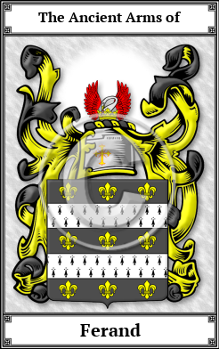 Ferand Family Crest Download (JPG)  Book Plated - 150 DPI