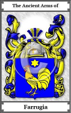 Farrugia Family Crest Download (JPG)  Book Plated - 150 DPI