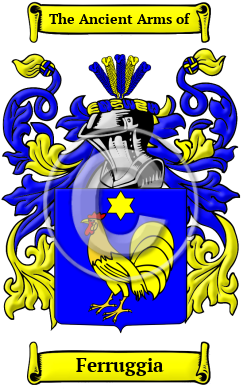 Ferruggia Family Crest/Coat of Arms