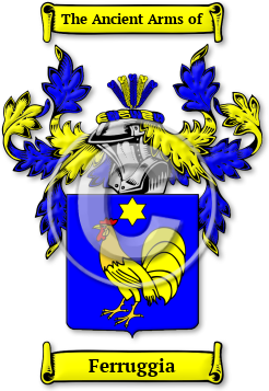 Ferruggia Family Crest Download (JPG) Legacy Series - 600 DPI