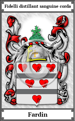 Fardin Family Crest Download (JPG)  Book Plated - 150 DPI