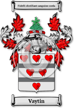Vaytin Family Crest Download (jpg) Legacy Series - 150 DPI