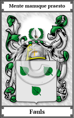 Fauls Family Crest Download (JPG) Book Plated - 600 DPI