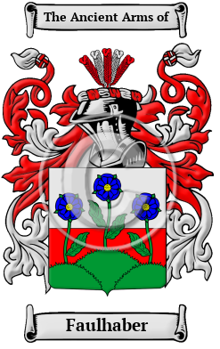 Faulhaber Family Crest Download (JPG) Heritage Series - 300 DPI