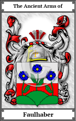 Faulhaber Family Crest Download (JPG)  Book Plated - 150 DPI