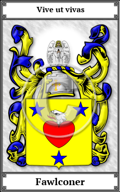 Fawlconer Family Crest Download (JPG)  Book Plated - 150 DPI