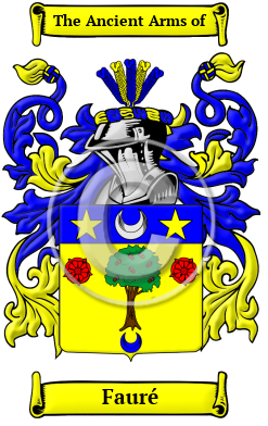 Fauré Family Crest/Coat of Arms