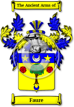 Faure Family Crest Download (jpg) Legacy Series - 150 DPI