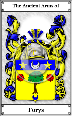 Forys Family Crest Download (JPG)  Book Plated - 150 DPI