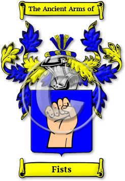 Fists Family Crest Download (jpg) Legacy Series - 150 DPI