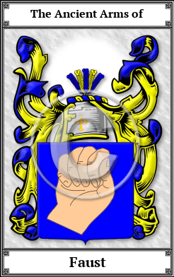 Faust Family Crest Download (JPG) Book Plated - 600 DPI