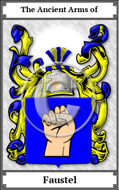 Faustel Family Crest Download (JPG)  Book Plated - 150 DPI